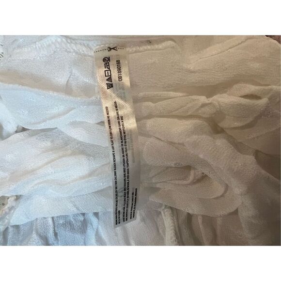 Free People Women's Ivory Intimately Spring Fling Sheer Maxi Robe Size XS NWOT - Picture 9 of 9